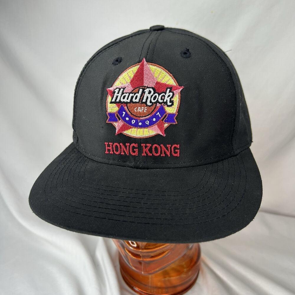 1997 Hard Rock Hong Kong Snapback Hat Love All Serve All Vintage